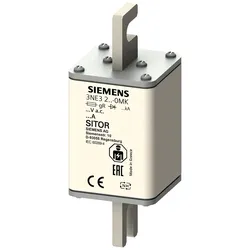 Siemens 3NE3218-0MK SITOR-Sicherungseinsatz, mit geschlitzten Messerkontakten, NH1, In: 63 A, gR 3NE32180MK  - 3 Stück