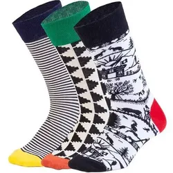 DILLY SOCKS Socken Swiss Outline, Größe 36/40 in Bunt Bunt