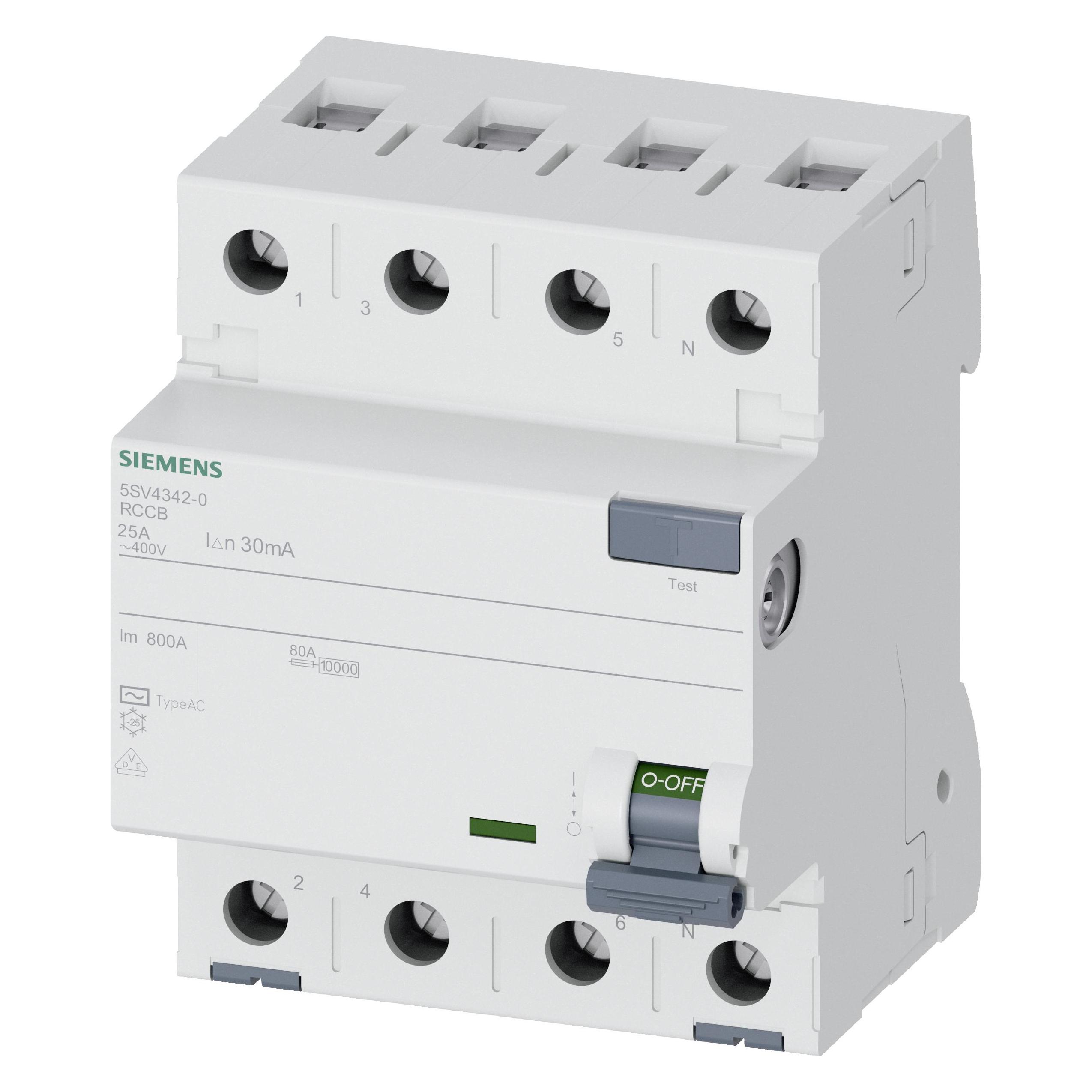 Siemens FISchutzschalter Typ AC A 30 mA Un AC (5SV43420)