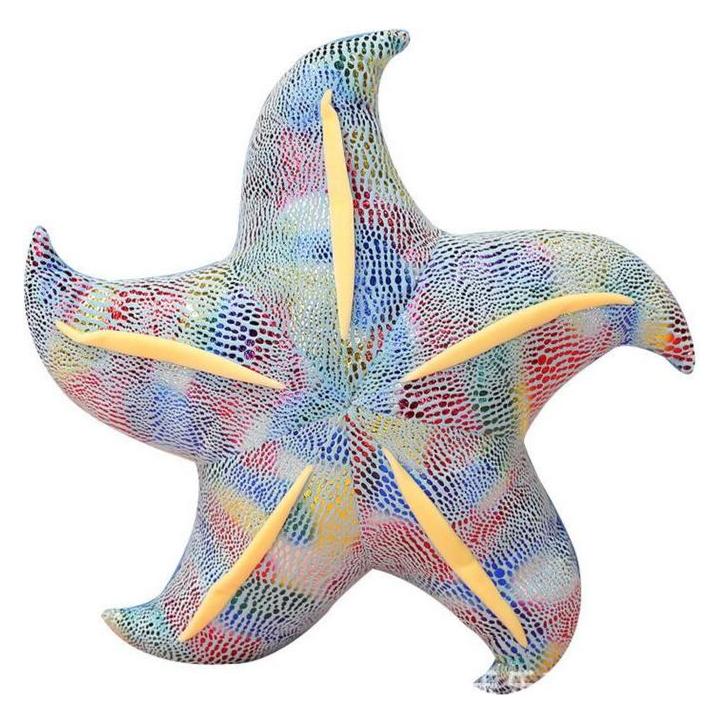 Lean Toys Maskottchen-Plüsch-Seestern-Blaukissen 45 cm (45 x 45 cm) (LEA16803-uniw)