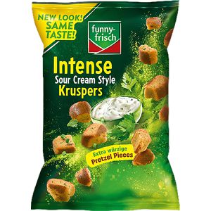 funny-frisch Cracker Intense Kruspers, Sour Cream Style, 120 g