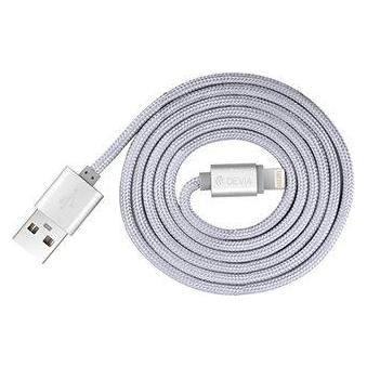 Devia Fashion Series Cable for Lightning (MFi, 2.4A 1.2M) silver (1.20 m, USB 3.2 Gen 1) (102010254232)
