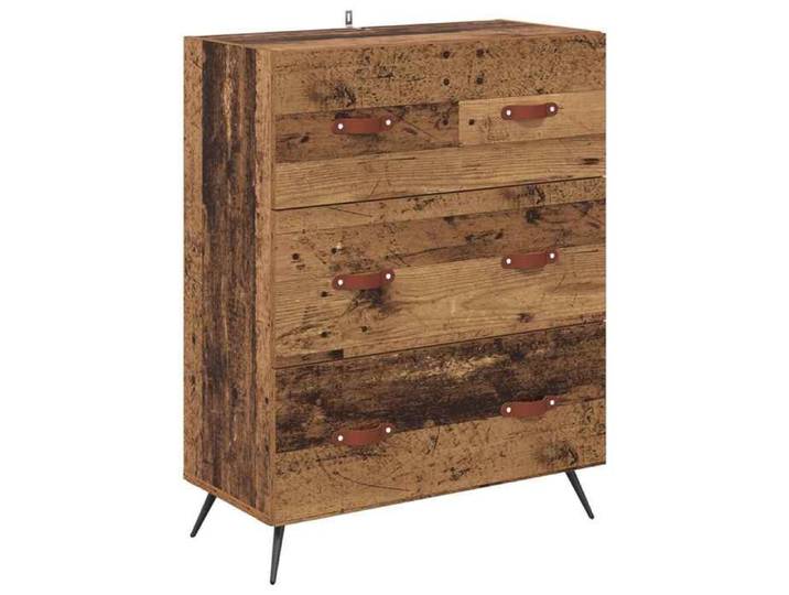 NOUVEAU Buffet bas - Commode - Bois ancien - 69 5x34x90cm Bois d'ingénierie - Anti l'humidité - pour chambre 39880