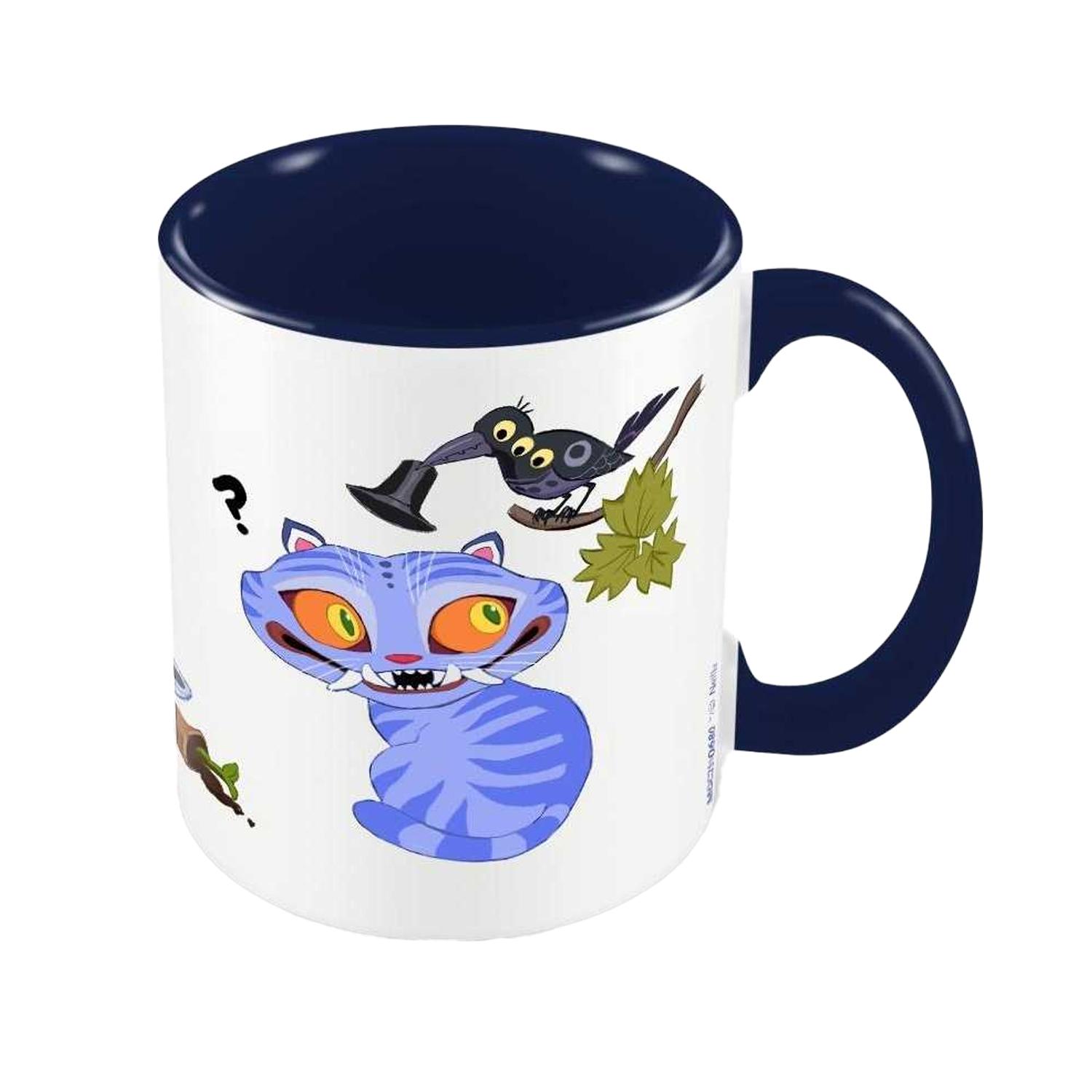 K-Pop Demon Hunters Two Tone Derpy Tiger Mok (Marineblauw/Wit/Blauw)