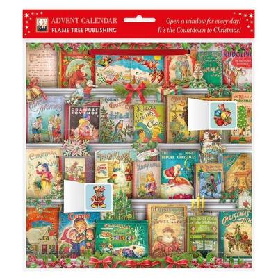 Christmas Bookshelf Advent Calendar (with Stickers)