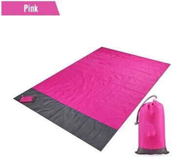 ModernMart Sandproof Waterproof Beach Blanket Lightweight Picnic Mat For Travel And Outdoor Use pink s