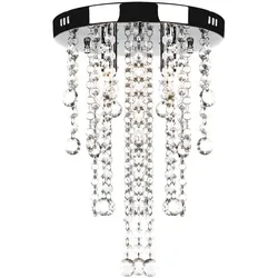 vidaXL Hängelampe edle Deckenlampe mit transparenten Kristallperlen