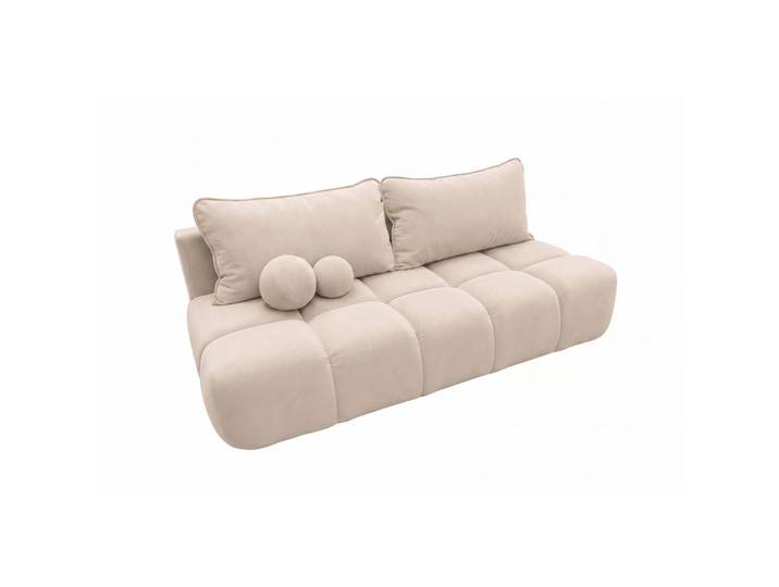 Kaiser Möbel Sofa Mit Schlaffunktion Und Bettkasten, Veloursstoff Bluvel, Creme, Coco, Holz, 205x97x105 cm, Babymöbel & Kindermöbel, Kinderzimmer & Jugendzimmer, Schlafsofas