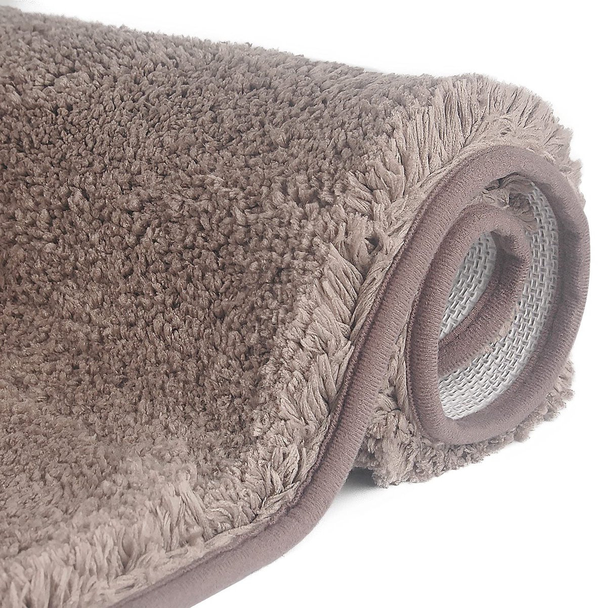 SnelShoppen Antislip hoogpolige badmat van waterabsorberende microvezel voor badkamer en douche