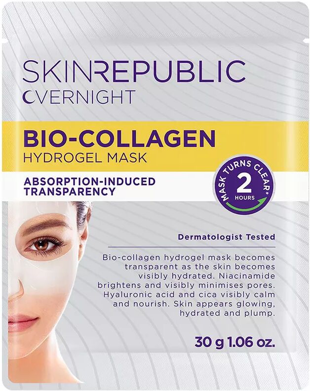 Skin republic - Collagen Biocollagen Overnight Hydrogel Maske, 1 Stück