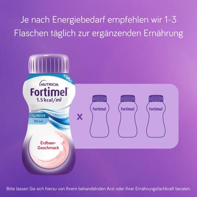 Fortimel 1.5 kcal Erdbeere 4x200 ml Flüssigkeit