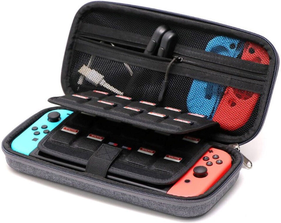 TABLETCOVERS.DK Rejsetaske til Nintendo Switch - Grå