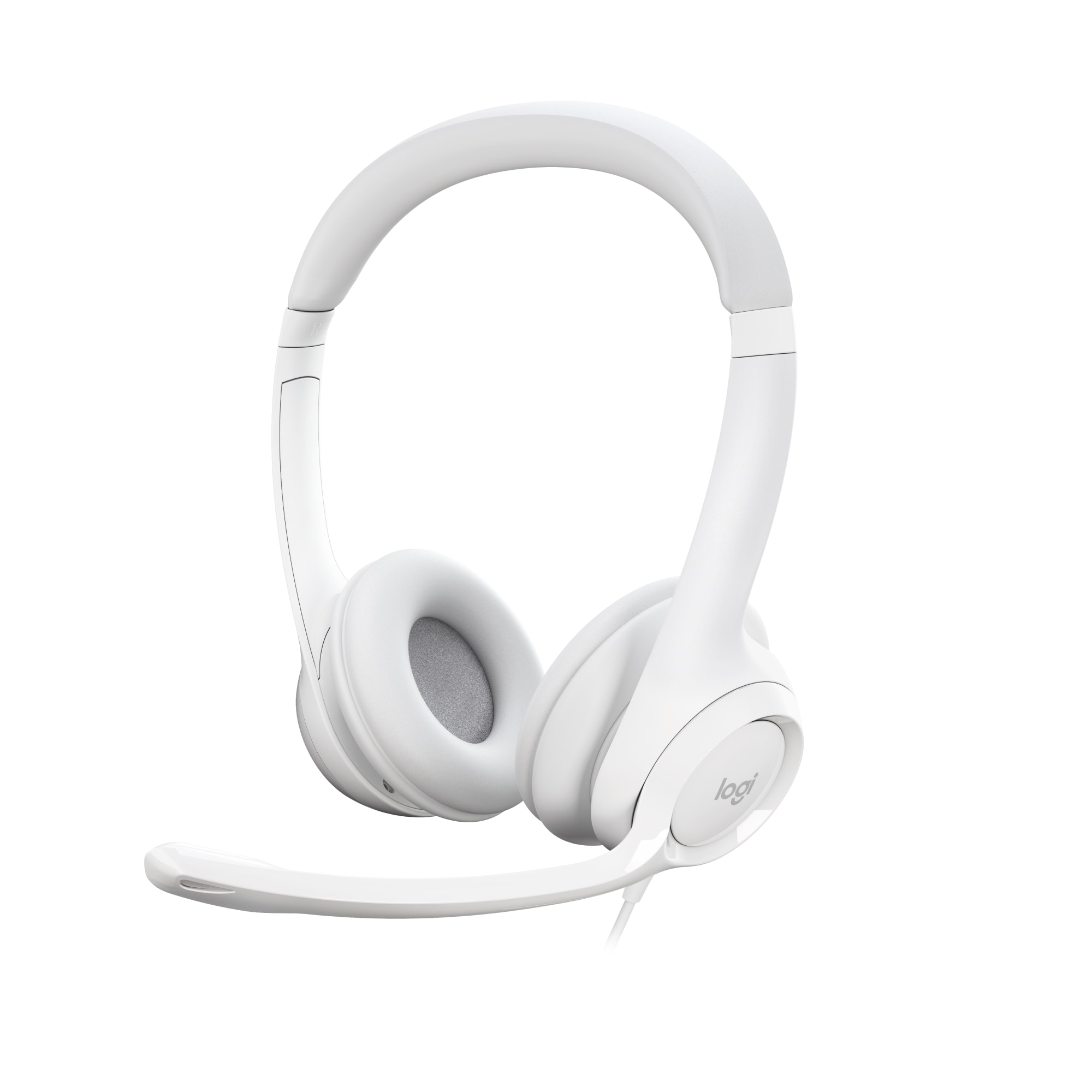 Logitech H390 Kabelgebundenes Beidseitiges Headset USB Weiß 981-001286
