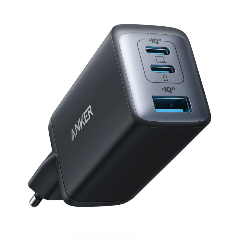 Anker Atom II 3-poorts 65W Oplader Zwart
