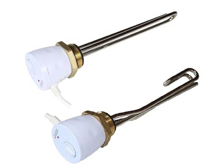 Selfa Heizstab 2000 W – Elektro-Tauchsieder für Boiler & Pufferspeicher – Temperaturregler 23–77 °C – 230 V – G 1 1/4 Gewinde – IP44 – Incoloy 825 – mit Schuko-Stecker & Überhitzungsschutz
