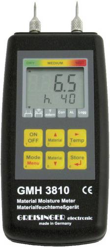Greisinger GMH 3810 Materialfeuchtemessgerät Messbereich Baufeuchtigkeit (Bereich) 4 bis 100% vol Messbereich Holzfeuchtigkeit