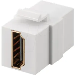 GOOBAY 90856 - Keystone Modul HDMI-A-Buchse / Buchse, bündig, weiß