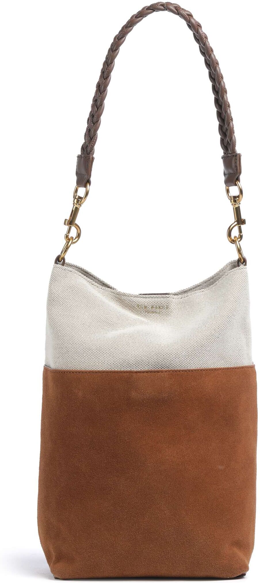 Ted Baker Sorien Bucket Handtasche aus Leder, beige,braun