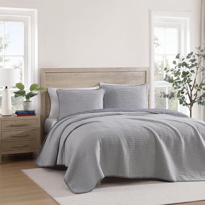 Tommy Hilfiger Ithaca Stripe Cotton Reversible Quilt Set