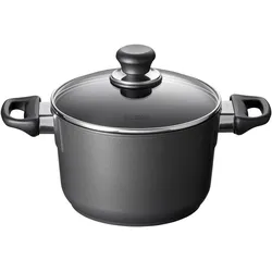 Scanpan Kochtopf CLASSIC Ø 24 cm mit Deckel - Induktion, Pfanne + Kochtopf, Schwarz