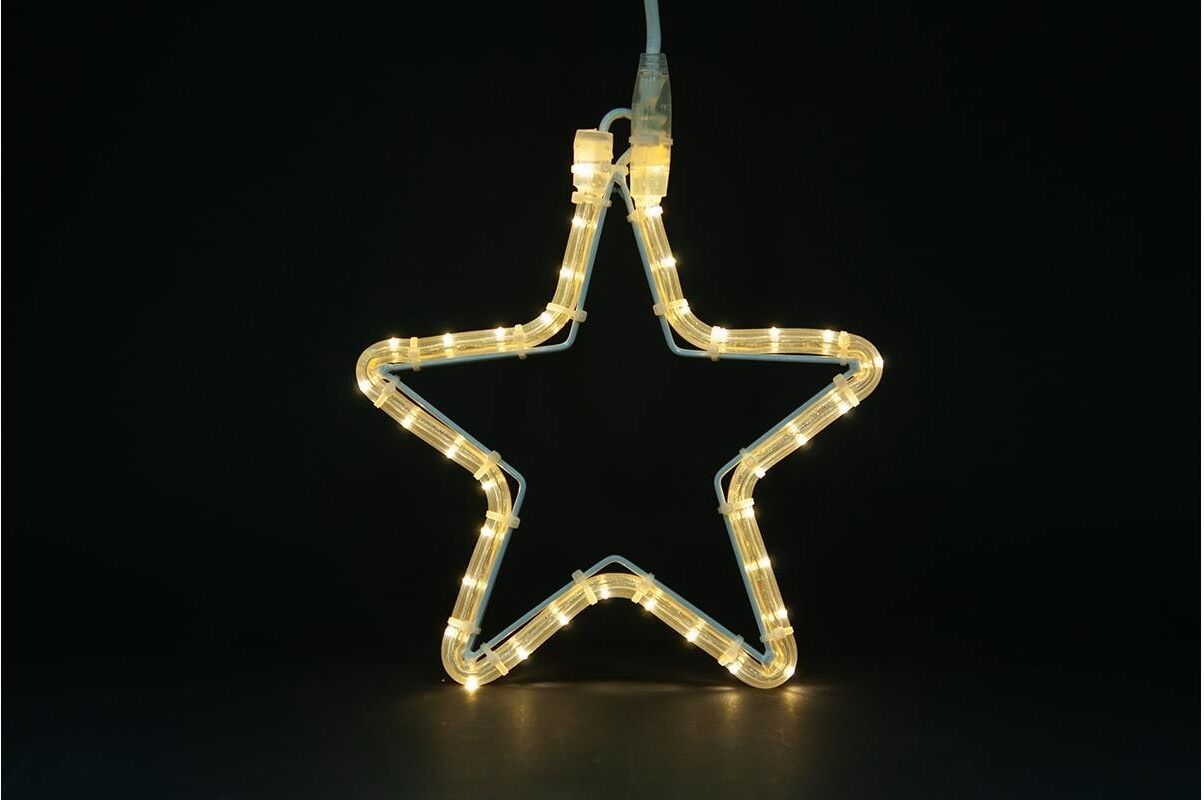 STT LED Stern "Mini Star", weiss (weiß), H: 30cm, Leuchten, LED Stern weiß H: 30cm