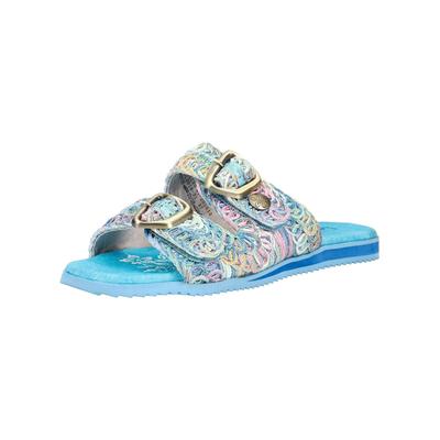 Pantolette LAURA VITA "LAURA VITA Pantoletten Textil", Damen, Gr. 39, blau, Textil, Schuhe Pantolette