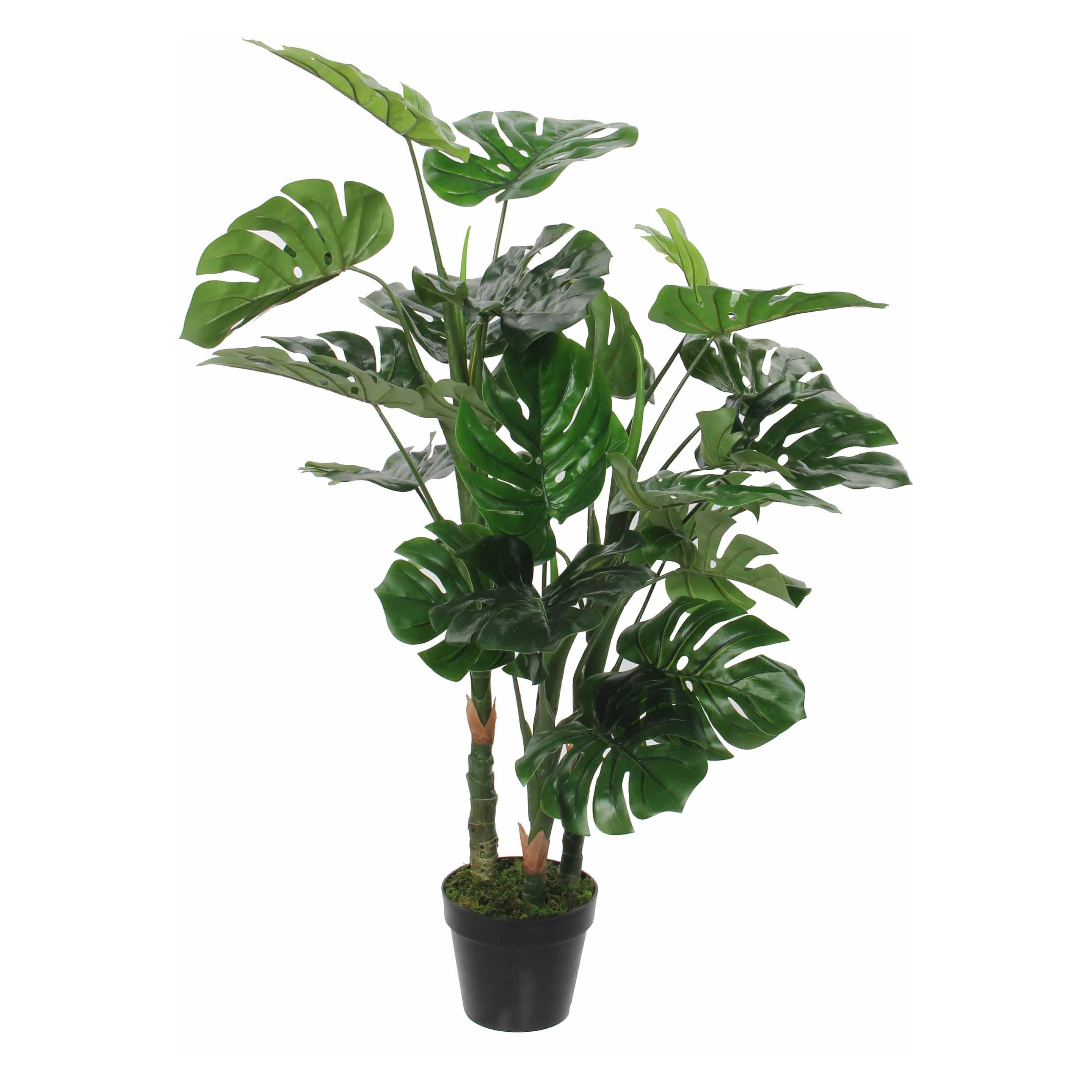 Mica Decorations Kunstpflanze Monstera im Topf grün 100x75cm (100 cm) (1026437)
