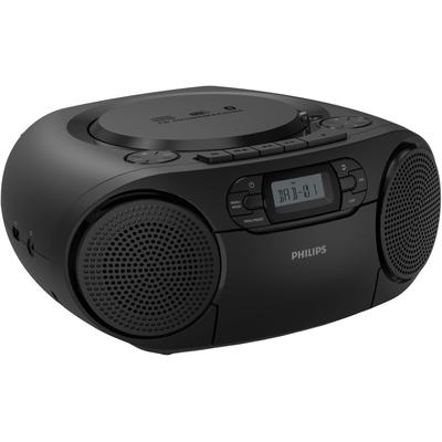 PHILIPS Boombox "TAZ2500/10", schwarz, B:28,5cm H:12,5cm T:24,5cm, Radios