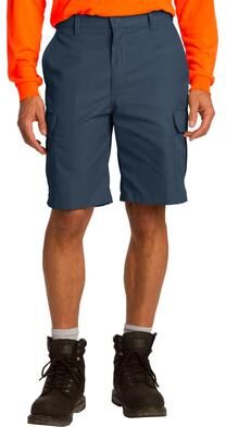 Red Kap PT66 Industrial Cargo Short in Navy Blue size W30   Cotton/Polyester Blend
