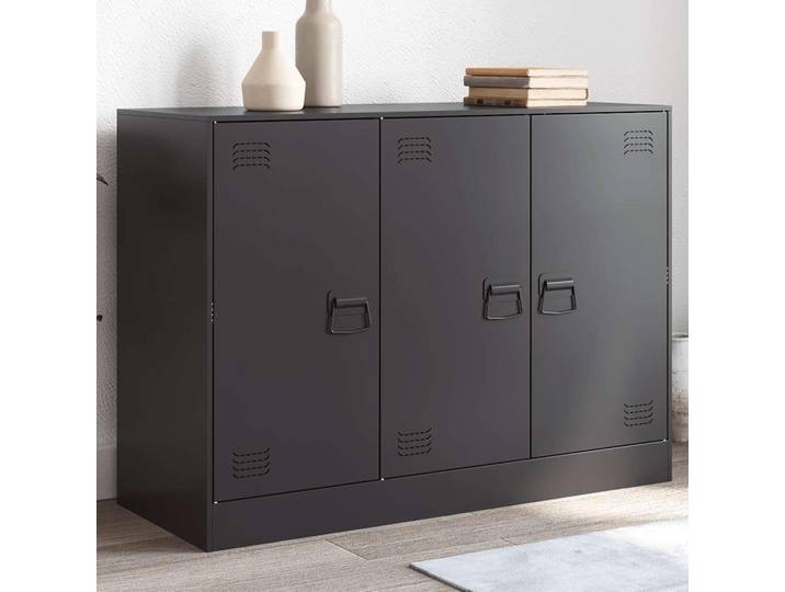 vidaXL Sideboard noir 99x39x73 cm acier