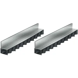 2x1m ACO Self® Hexaline 2.0 Entwässerungsrinne mit Schlitzaufsatz Stahl verzinkt