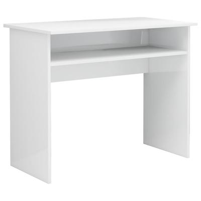 Helloshop26 - Schreibtisch Tisch Arbeitsplatz Computermöbel Schreibtisch Hochglanzlackierung 90 x 50 x 74 cm weißes Holzwerkstoff 02_0023554