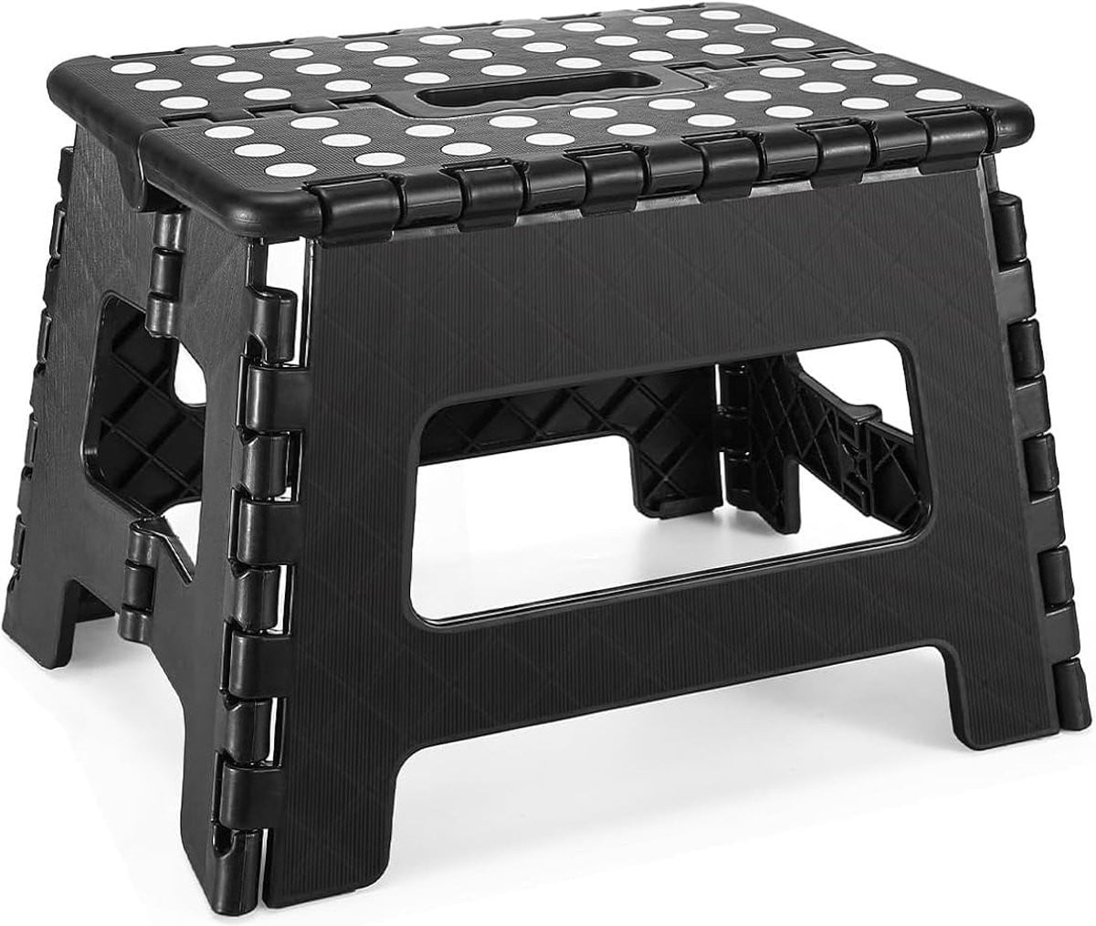Inklapbare opstapkruk met anti-slip oppervlak en draaggreep, 27 cm