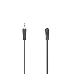 hama 00200724 Audio-Verlängerungskabel, 3,5-mm-Klinken-Stecker - Kupplung, Stereo, 3,0 m