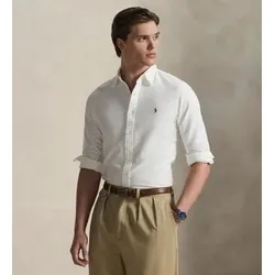 Polo Ralph Lauren für Herren. 710549084006 Slim Fit Oxford Hemd weiß (L), Lässig, Baumwolle, Langarm