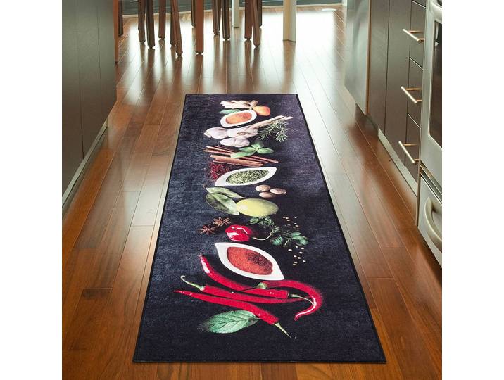 Tapis Caimas 3007 50 x 0 x 180cm Noir/Rouge