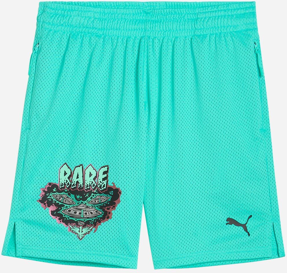 Puma Melo World M - Pantaloncini Basket - Uomo - Verde S