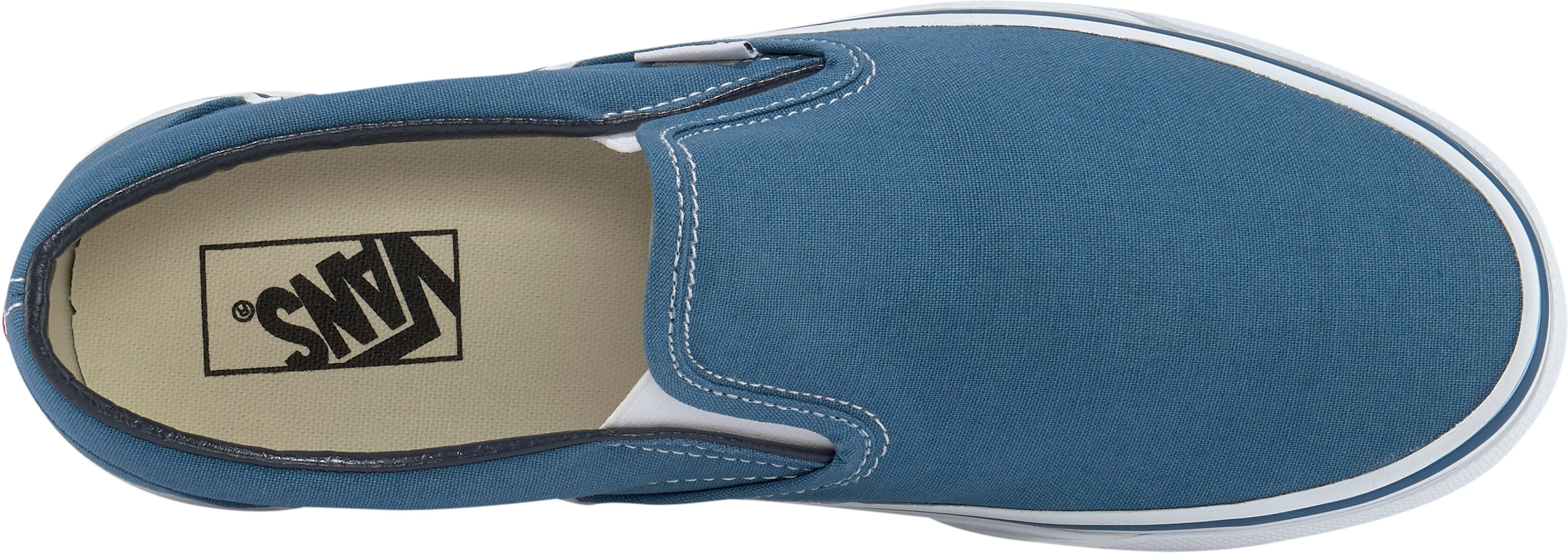 Slip-On Sneaker VANS "UA Classic Slip-On", Herren, Gr. 42, blau, Textil, unifarben, Schuhe Slip-On Sneaker, aus textilem Canvas-Material