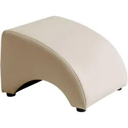 POLSTERHOCKER Kajsa Kunstleder beige