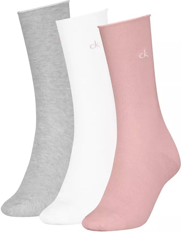 Calvin Klein - Socken, Waden 3 Pack, für Damen, Rosa, Größe 39-42