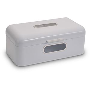 Echtwerk Brotkasten Retro big, Metall, Klappdeckel, 42,5 x 23,8 x 17 cm, weiß