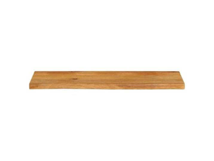 KTHLBRH Tischplatte aus Massivholz, Mango, 110 x 30 x 2,5 cm Rustikaler Rand, Eichen-Finish, pflegeleichte Oberfläche, Ersatz für Tische