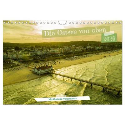 Die Ostsee von oben, Mecklenburg-Vorpommern (Wandkalender 2026 DIN A4 quer), CALVENDO Monatskalender