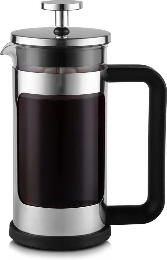 Famanu Koffie- en theepot, 350 ml, roestvrij staal, zilverkleurig