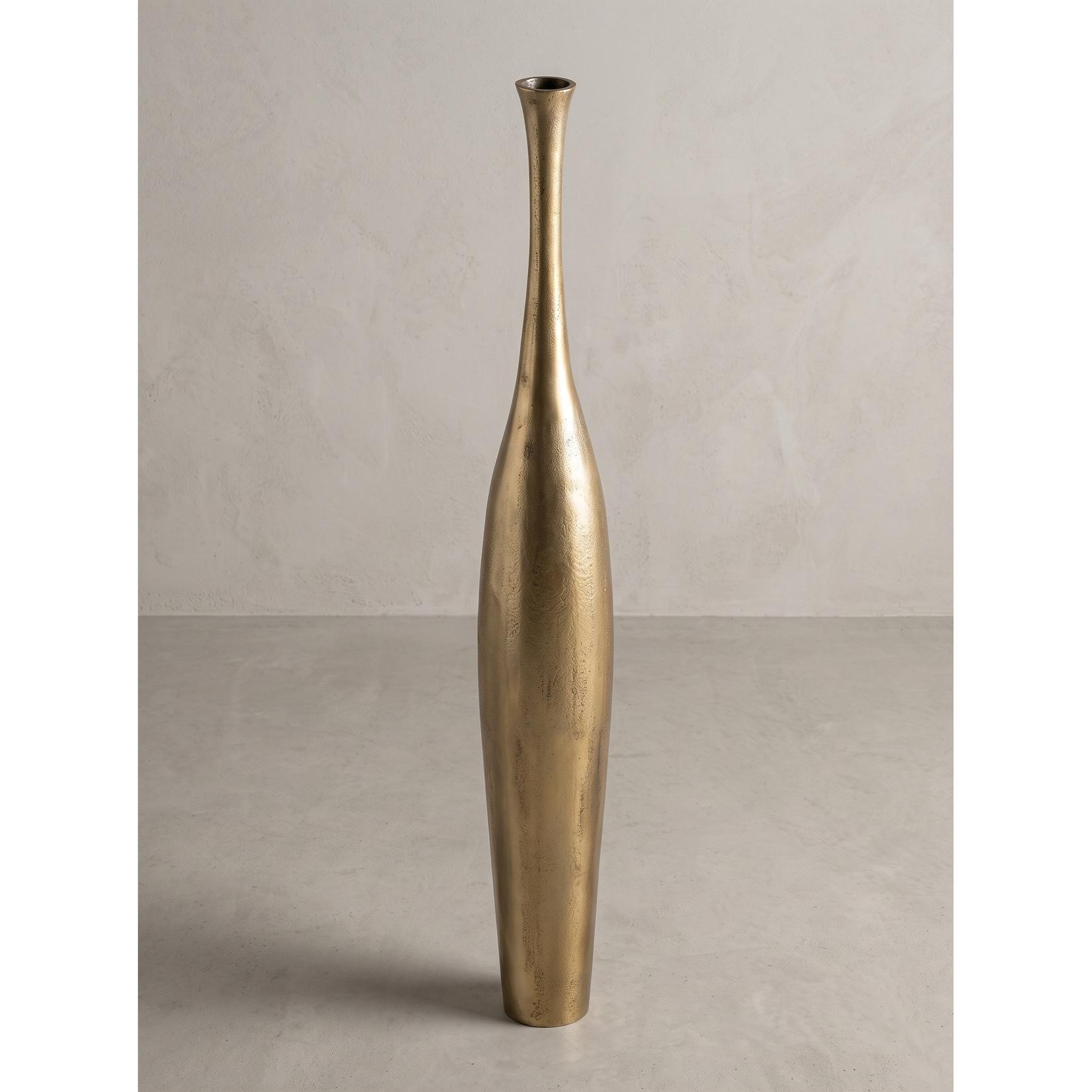 Bodenvase Aluminium Gold Ø 14x100 cm - EBRO Kadima Design