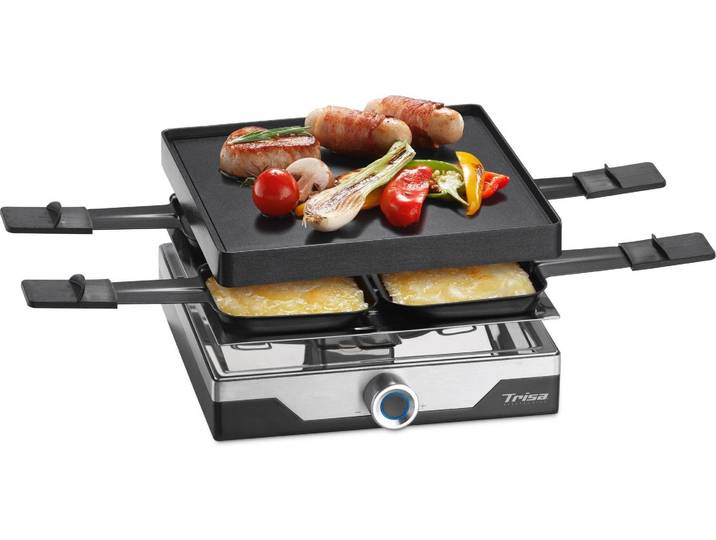 TRISA Raclette Premium 4 Personen , silber (silberfarben), Raclettes, Raclette