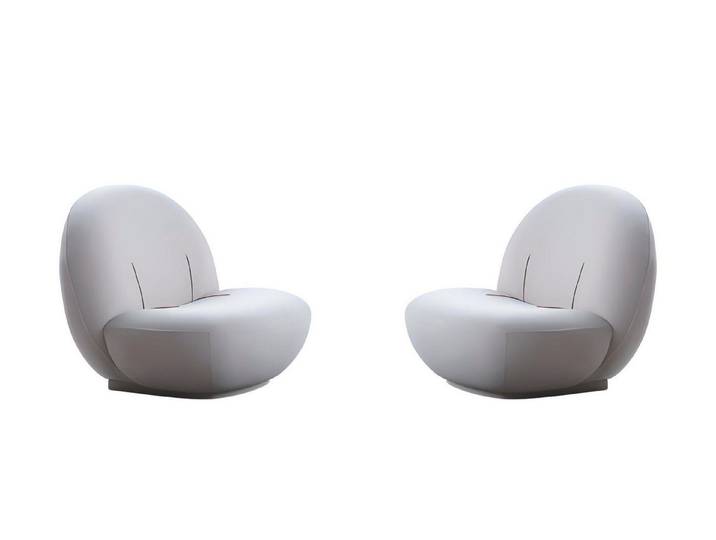 JVmoebel Sessel JVMoebel Weißer Sessel mit weicher Polsterung und Holzrahmen (Sessel), Made in Europa
