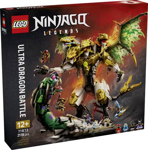 71872 LEGO NINJAGO Duell mit dem Ultradrachen Bauspielzeug beweglicher Drache zum Spielen und Ausstellen