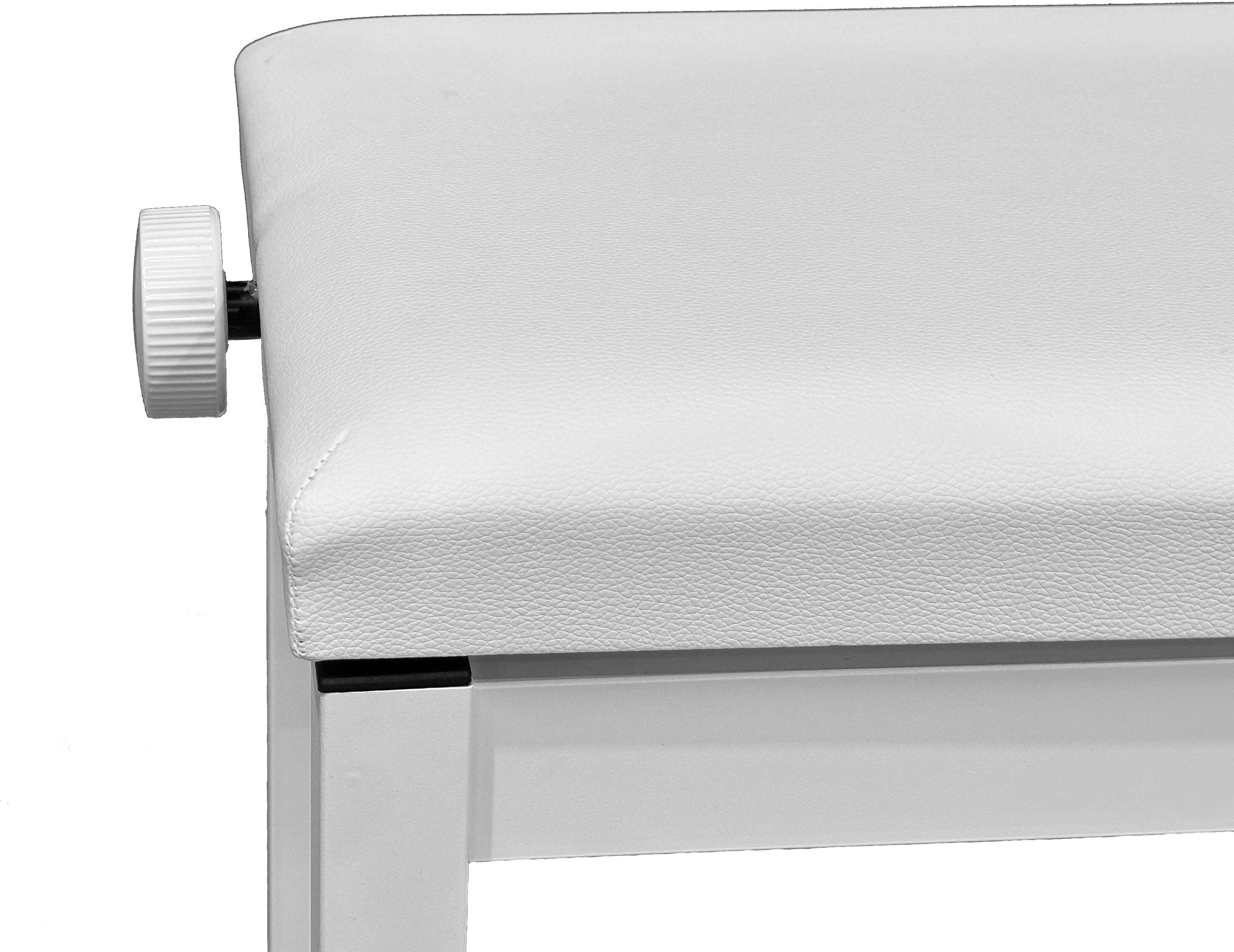 Digitalpiano.com DPB-50 Klavierbank, Weiß
