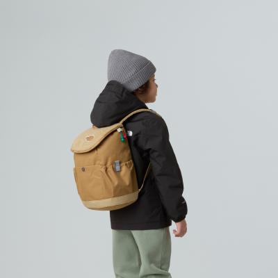 Sportrucksack THE NORTH FACE "Y MINI EXPLORER", beige (teddy braun), Rucksäcke, Kinder, Obermaterial: 100% Polyester, für Teens und Vorschulkinder, mit Top-Loader-Deckel